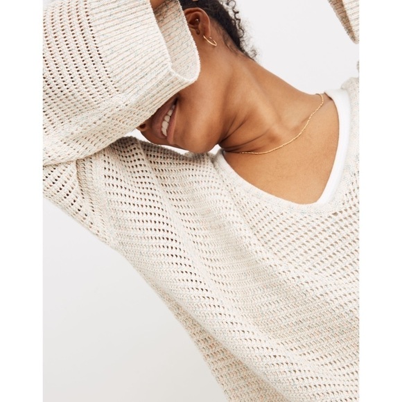 Madewell Rainbow Marled Seville Pullover Sweater - Picture 2 of 13